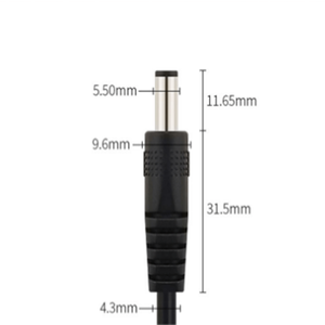 Custom 5.5*2.1MM PVC Jacket DC Barrel Male to Female 5.5mm X 2.1mm Dc <strong>Power</strong> <strong>Cable</strong> - Product Image 4