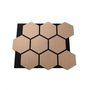 Panel Acústico de Pared Hexagonal de MDF de Alta Densidad, Insonorizante, Resistente al Fuego, Ecológico, Decorativo, Diseño 3D, para Hotel - Product Image 3