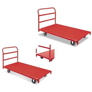 Тележка-платформа усиленная стальная, <span class=keywords><strong>30</strong></span>-60 дюймов, с 4 полиуретановыми колесами, ручная тележка, на заказ от производителя, с возможностью персонализации. - Product Image 4