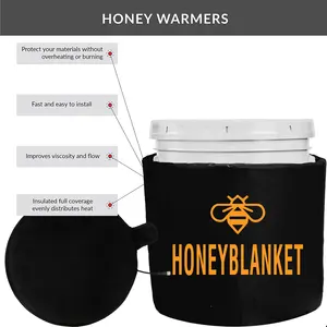 Chauffage de baril de miel de fabricant le plus vendu, 120W,120V, réchauffeur de réservoir de miel de couverture de fonte de miel