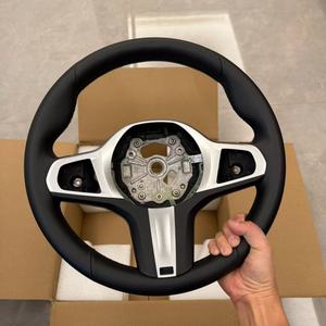 Volante Deportivo de Cuero para <span class=keywords><strong>BMW</strong></span> G30 G20 G01 G02 G05 G06 G07 M4 <span class=keywords><strong>M5</strong></span> F90 M8 X3 X5 X6 F40 F44 F97 F98 F95 F96 G11 Serie 3 5 M Sport - Product Image 1