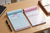 Carnet de reçus autocopiants NCR en 2 ou 3 feuillets, personnalisé, pour livraisons en gros