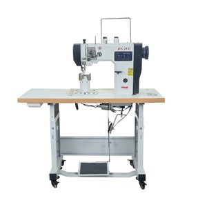 Machine à coudre industrielle à lit plat 1530-D5 pour cuir, point noué, programmable, haute sécurité, nouvelle génération, mécanique, motorisée - Product Image 1