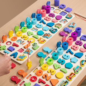 Tavola Logaritmica Multifunzionale con Forme Numeriche, Blocchi per Conteggio e Impilamento, Gioco Educativo per Bambini e Bambine - Product Image 2