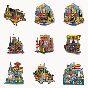 Magneti per Frigorifero in Metallo Personalizzati all'Ingrosso, Materiale in Lega di <span class=keywords><strong>Ferro</strong></span>, Magneti Commemorativi Turistici - Product Image 1