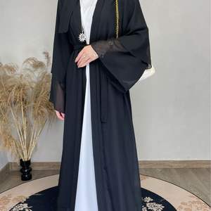 Ramazan Kadın Özel Abayası Dubai Elbiseleri Polyester Şifon Namaz İslami Giyim Müslüman Kadınlar Abaya - Product Image 5