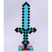 Ensemble de lampes de nuit LED inspirées des jeux, lampe torche épée et bloc de minerai pour la décoration de chambre d'enfant