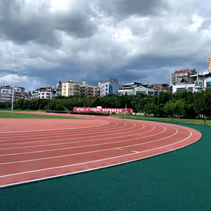 INOLP Guangdong Flooring Mat Tartan Running Carpet Athletic Jogging Tile <b>Rubber</b> <b>Synthetic</b> Prefabricated Track - Product Image 1