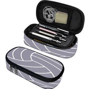 Trousse à crayons transfrontalière à motif <span class=keywords><strong>de</strong></span> ballons <span class=keywords><strong>de</strong></span> football, basketball, <span class=keywords><strong>rugby</strong></span> pour garçons et filles, <span class=keywords><strong>sac</strong></span> monocouche entièrement imprimé pour enfants - Product Image 4