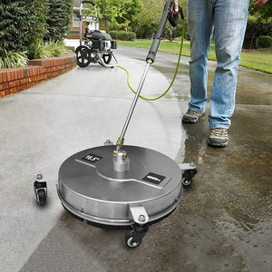 Nettoyeur de sol haute pression en acier inoxydable 16,5 pouces 4 roues 4000 Psi pour le nettoyage des allées en béton - Product Image 1