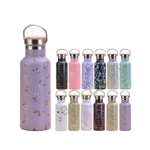 2024 bouteille d'eau en acier inoxydable école en plein air sport large bouche isolé sous vide thermique 17oz flacon bouteille avec couvercle en bambou - Product Image 1