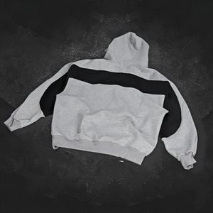 Sudadera con Capucha Holgada Informal de Estilo Hip Hop para Otoño/Invierno 2025, Unisex, con Bloques de Color y Parches Personalizados - Product Image 3