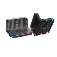 Support mural vertical en métal ABS AL-P5203 avec éclairage RGB pour console de jeu PS5/Slim/Pro, base de rangement et autres accessoires de jeu