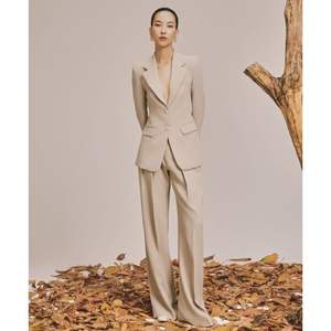 กางเกงผ้าไหมสำหรับผู้หญิงหรูหราสไตล์เวียดนามสำหรับใส่ในสำนักงานโลโก้สไตล์คลาสสิก - Product Image 1