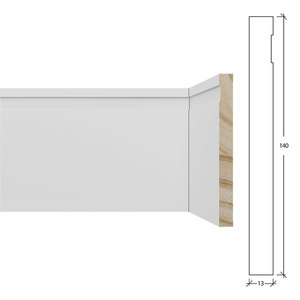 Moulure de plinthe en bois de qualité export, style traditionnel minimaliste, profil étroit, pour décoration - Product Image 4