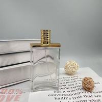 Nouveau design clair givré plat carré 15ml 30ml 50ml flacons de parfum en verre compte-gouttes vide faux cils mascara goutte pour les yeux