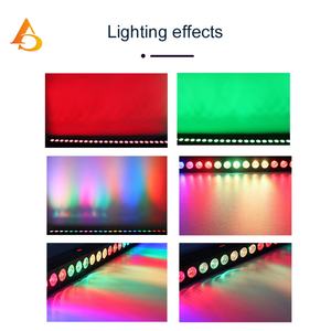 Luz de escenario para clubes, equipo RGBW 4 en 1, 24 unidades de 12W, barra LED Wall Washer con control remoto y DMX, luces estroboscópicas LED Wall Washer - Product Image 6