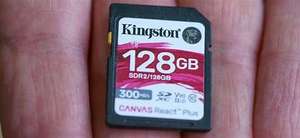 Tarjeta SD UHS-II Original para Dispositivos <span class=keywords><strong>Del</strong></span>-kin, King-ston Canvas React Plus UHS-II, V60, SD 4K UHS-II, 32GB - 512GB - Product Image 5