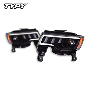 Conjuntos de faros delanteros TYPY para Jeep Grand Cherokee 2014-2021 con lentes LED, luces diurnas e intermitentes secuenciales - Product Image 6