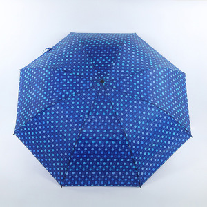 Double Layer Classic Golf <b>Automatic</b> Folding <b>Umbrella</b> Wooden Handle Polyester 102cm Diameter Promotional Business Advertising - Product Image 2