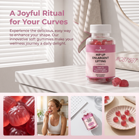 Gummies de soutien pour les hanches et la poitrine, Gummies bien-être pour la silhouette féminine, 60 unités, Complément alimentaire de beauté pour femmes, Marque privée OEM