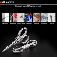 Ciseaux pliants multifonctionnels, petits ciseaux pliables, mini ciseaux portables pour la couture, la pêche, la maison, la vie quotidienne