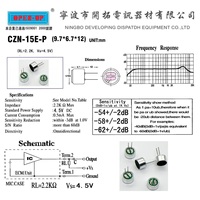 Fournisseur de microphones MIC, capsule de microphone électret à condensateur 9,7*6,7*12 mm, tête de microphone CZN-15E-P