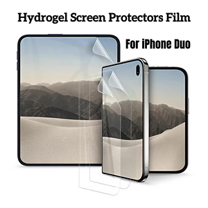 ฟิล์มไฮโดรเจลใสแบบพับได้ HD สำหรับ iPhone Duo ป้องกันหน้าจอกระจกด้านในและด้านนอก พร้อมกล่องติดตั้งอัตโนมัติ - Product Image 5