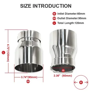 Pour F20 F21 F22 F23 F30 F31 F32 F33 F36 M235i M240i M135i M140i M335i M340i M435i M440i 2020+ 2 embouts d'échappement - Product Image 6