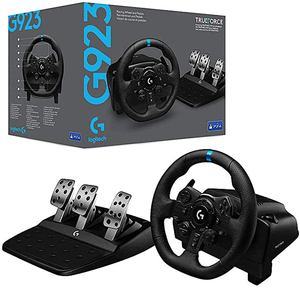 พวงมาลัยเกมมิ่ง <span class=keywords><strong>Logitech</strong></span> G923 พร้อมแป้นเหยียบและคันเกียร์ ระบบแรงป้อนกลับแบบมอเตอร์คู่ - Product Image 5