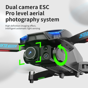 S18 gấp <span class=keywords><strong>mini</strong></span> Drone máy ảnh 4K giá rẻ chuyên nghiệp bay không người lái GPS không chổi than ánh sáng dòng chảy FPV đua Drone điều khiển từ xa <span class=keywords><strong>quadcopter</strong></span> - Product Image 4