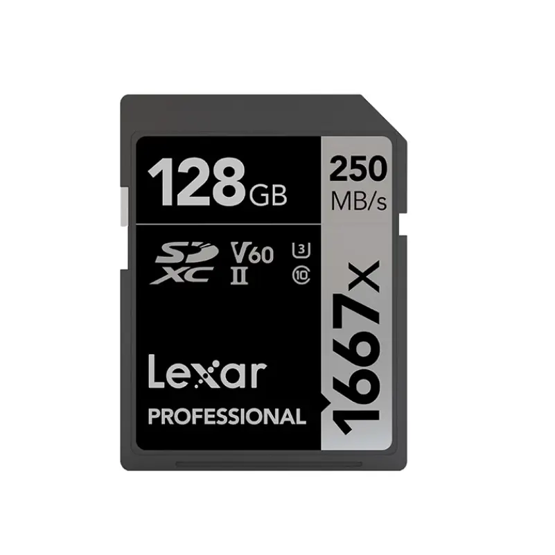 Original Iexar 128GB SD Card 1667x UHS-II U3 SDHC SDXC Memory Card 250MB/s Class10 V60