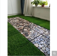 Moderne 300X300mm solide Anti UV anti-dérapant étanche à l'eau pierre herbe WPC bricolage carreaux de terrasse bois plastique Composite carreaux de terrasse