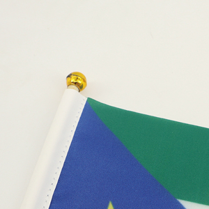 2024 Venta caliente de fábrica Bandera agitada a mano de poste de madera de Sudán del Sur para vacaciones generales - Product Image 6