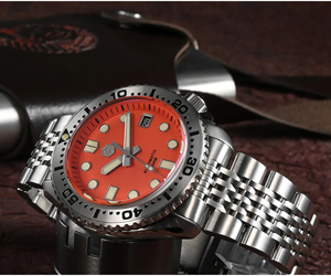 <span class=keywords><strong>San</strong></span> <span class=keywords><strong>Martin</strong></span>, reloj de buceo de lujo para hombre, reloj de pulsera mecánico de negocios NH35 abulón, pulsera de zafiro luminoso, 20 Bar - Product Image 4