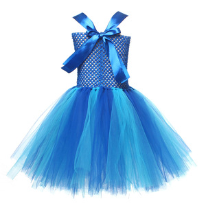 Disfraz de Princesa con Tutú <span class=keywords><strong>y</strong></span> Diadema para Niñas, Vestido de Tul para Fiestas de Cumpleaños, Carnaval, Halloween - Product Image 5