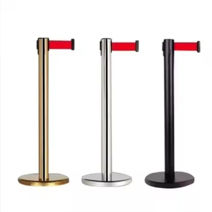 מחסום stanchion stanchion פוסט נירוסטה גדר בטיחות תנועה גדר בטיחות עבור בקרת הקהל - Product Image 4