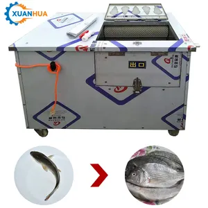 Minced meat and tuna fish processing stainless steel automatic fish scales skin pin bone remover electric fish peeler