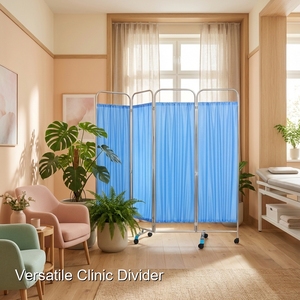 Keling Medical Ofrece Este Biombo Médico Plegable y Resistente para Hospitales y Centros de Salud - Product Image 1