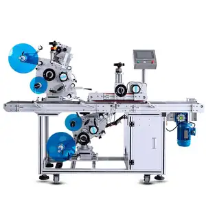 Automatic Top and Bottom Flat Surface Box Card Plastic Bag Square Bottle Jar Sticker Labeling Machine Label Applicator Labeler