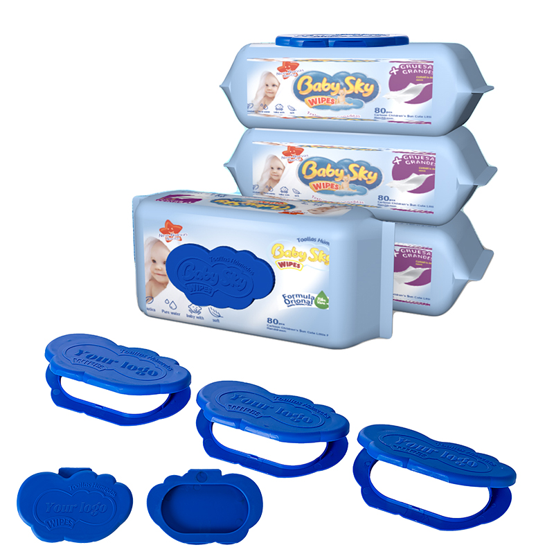 Custom PP Plastic Wet Wipes Cover Flip Top Lid for Cleaning