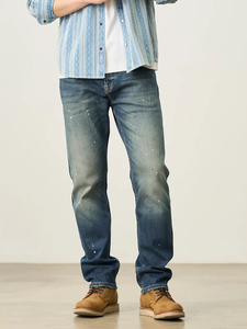 <span class=keywords><strong>Jeans</strong></span> Vintage da <span class=keywords><strong>uomo</strong></span> da 12OZ stile Hip Hop dritto traspirante stile medio-basso tessuto in Denim taglia <span class=keywords><strong>Skinny</strong></span> per tutti - Product Image 3