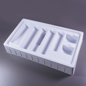Bandeja de plástico PVC PET de Color blanco personalizado para loción cuidado de <span class=keywords><strong>la</strong></span> <span class=keywords><strong>piel</strong></span> inserto de ampolla de formación al vacío - Product Image 3