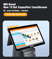 14.1inch Touch Screen Android windows Pos System Terminal Cash Register All in One POS Machine with Printer Scanner for Retail