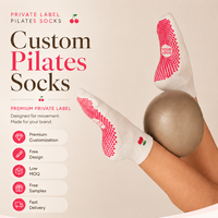 Chaussettes de yoga antidérapantes en coton pour femmes, chaussettes de fitness d'intérieur, chaussettes de yoga avec grip, chaussettes de Pilates antidérapantes personnalisées