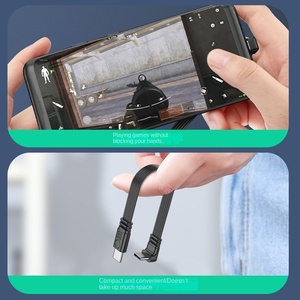 Cable de Carga <span class=keywords><strong>USB</strong></span> 2.0 Tipo <span class=keywords><strong>C</strong></span> Plano de Silicona Suave con Carga Rápida PD y Transferencia de Datos para Uso en Automóviles (Conectores Rectos/Curvos) - Product Image 4