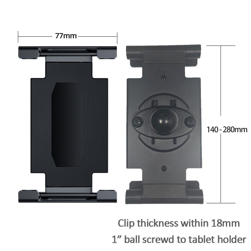 Heavy Duty 85mm Suction Cup Tablet Mount Holder for Truck, Starlink, iPad Pro 12.9, Honor MagicPad 2