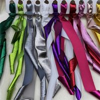 Soft Colorful Metallic Polyester Cloth Yarn for Crochet, Hand-Woven T-Shirt Yarn for DIY Punk Style Bags