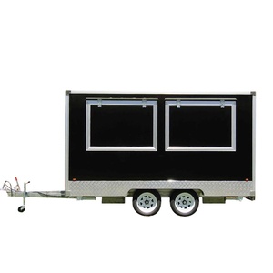2023 populaire <span class=keywords><strong>magasin</strong></span> de nourriture de remorque de camion de hot-dog mobile et de burger avec réfrigération et extracteur - Product Image 3