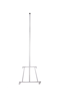 מתכת צינור בגדי תליית מעיל מתלה עם נעל אחסון Stand בגדי מקלב עם גלגלים מתלה נעליים - Product Image 4